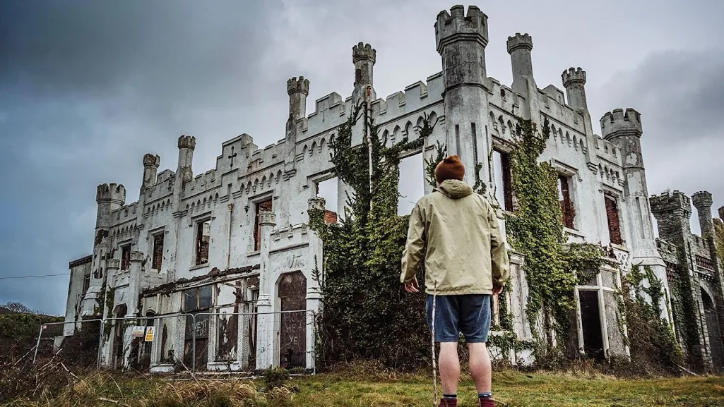 abandoned castle on island abandoned castle on island