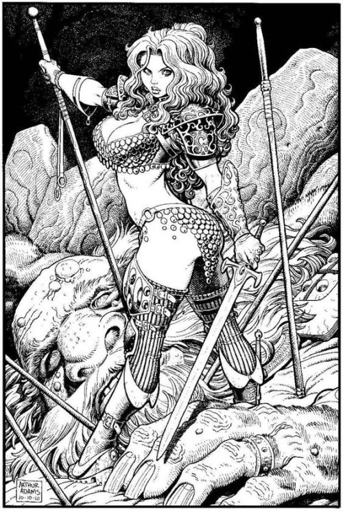 sorcerersskull:Red Sonja by Arthur Adams