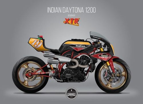 🏁 caferacerpasion.com 🏁 INDIAN FTR 1200 #CafeRacer design by XTR...