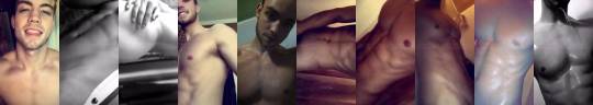 guysgohard:Sexy model showing off his body-