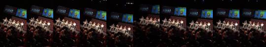 krystalclods:  7.2.16., Florida Supercon ~ Grace Rolek, DeeDee Magno Hall, Shelby Rabara, Michaela Dietz, & Zach Callison singing “Cookie Cat” at the full cast Q&A!