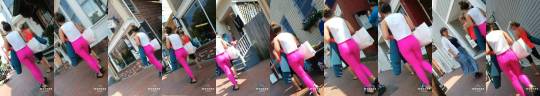 candidvoyeurguy:Nice booty in pink leggings 