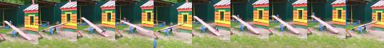 everythingfox:  Crow having fun by himself at a children’s playground(via)