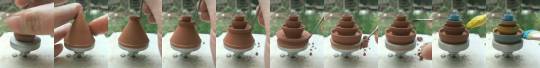 peony911:  tayx2:temporalkingdom:Mini Pottery   So flipping clever!   So relaxing to watch. 