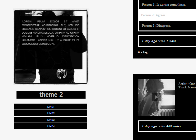 black and white tumblr black tumblr themes