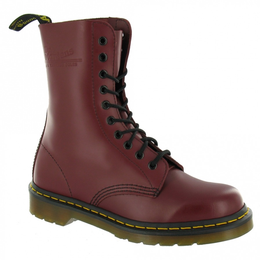 red high top doc martens