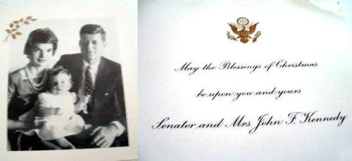 At its best: Senator Kennedy and his wife’s Christmas card that...