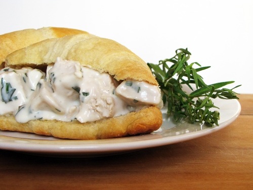 Tarragon Chicken Sandwichesfor 4 sandwiches4 croissants or...