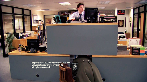 The Office. (Dwight Shrute: What the hell is this? This is not...)