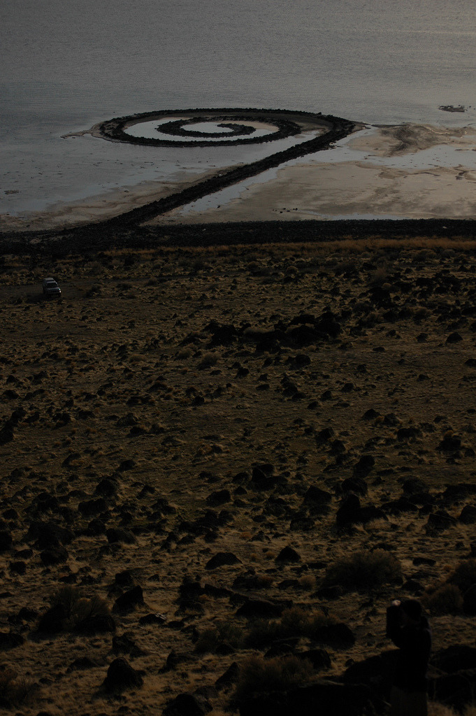 Robert Smithson Spiral Jetty, Great Salt Lake,...