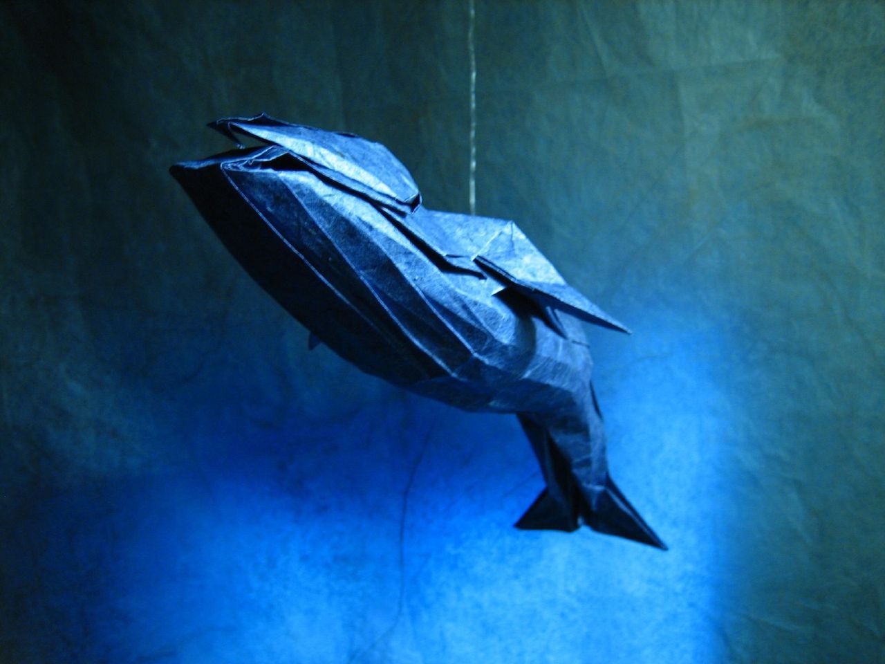 byronic mad bad and dangerous to know — Blue Whale origami Designed by Satoshi Kamiya