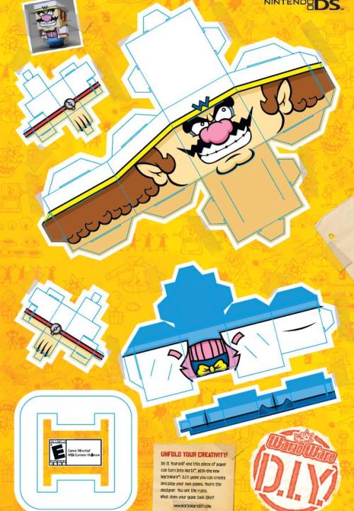 WarioWare DIY papercraft. Nintendo included these... - Tiny Cartridge ...