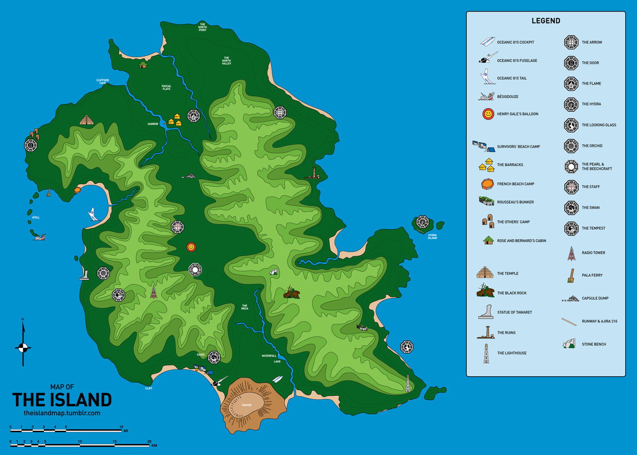 a map of an island The Island Map One Minor Revision Before The Finale This a map of an island