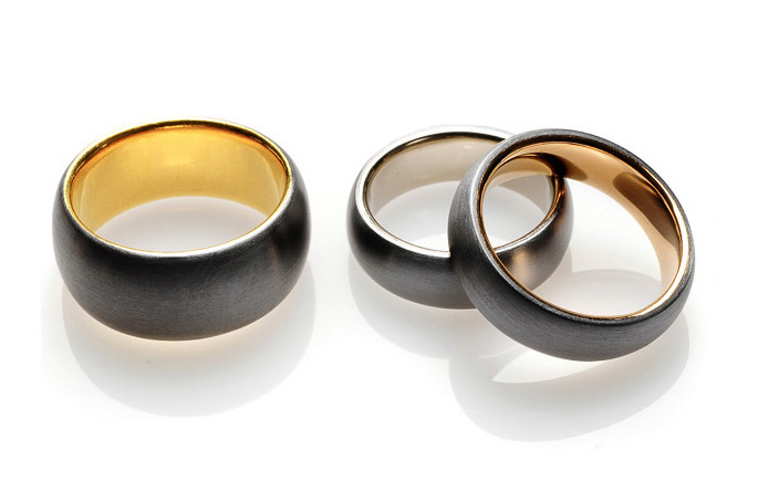 Tantalum wedding rings by Sean O'Connell This is