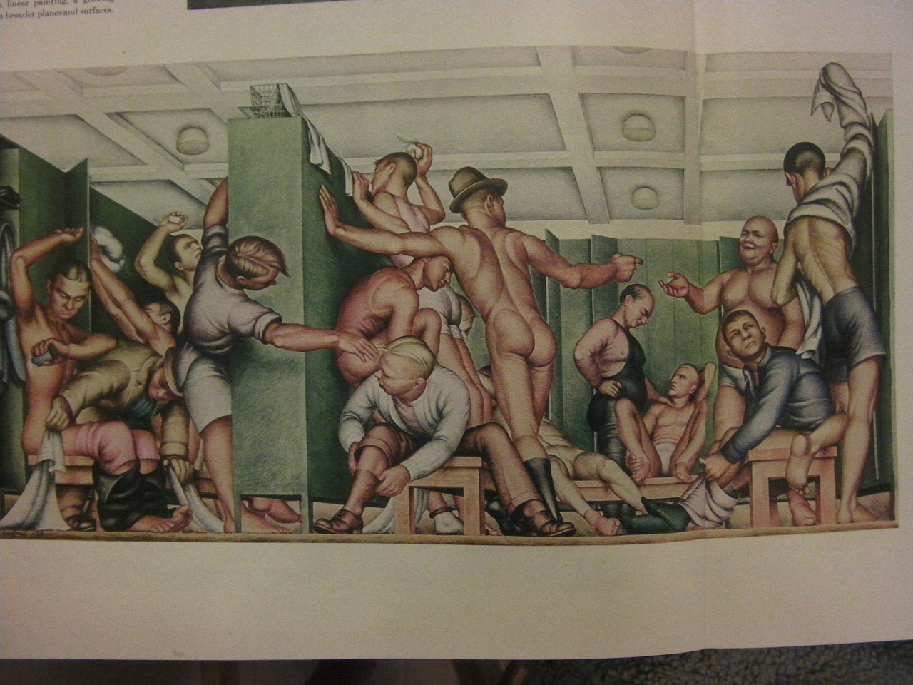 Progressive Friends Ymca Locker Room By Paul Cadmus From