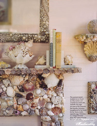 sea shell fireplace. i always did love the idea of... - stuff. yeah.