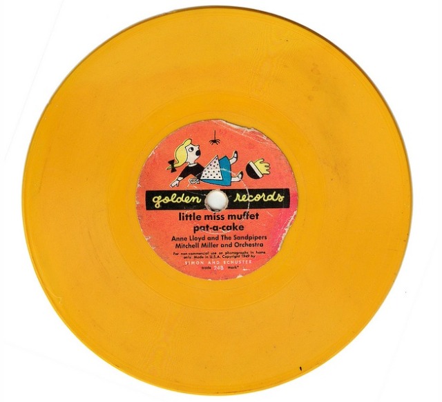 vintage golden records