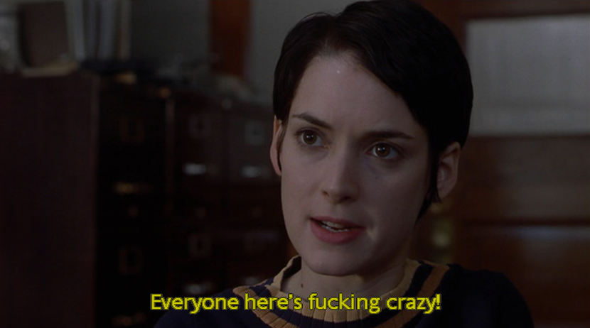 Winona Ryder (movieoftheday: Girl, Interrupted, 1999)