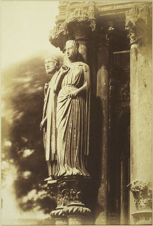 ladylabsinthe:Large Figures on the North Porch, Chartres...