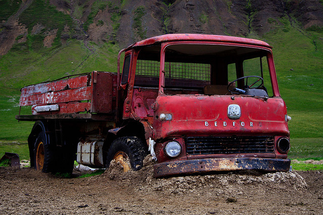 Iceland In Pictures Bedford Truck In Its Final Resting