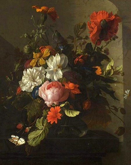 Elias van den Broeck Vase of Flowers 17th... - still life quick heart