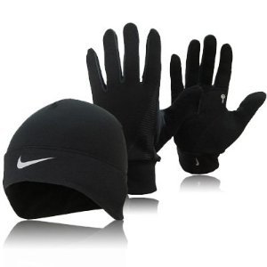 running hat and gloves