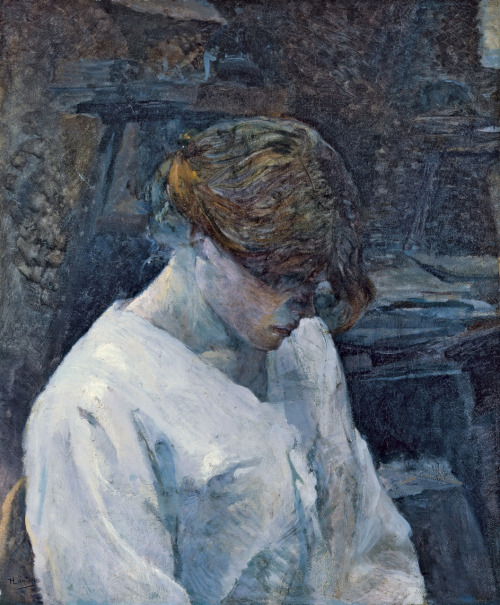 amare-habeo: â Henri De Toulouse-Lautrec - La Rousse in a White Blouse. 1889 Oil on canvas, Museo Thyssen-Bornemisza, Madrid, Spainâ
