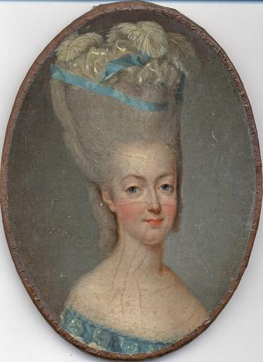 A portrait of Marie Antoinette in 1777 by Jean Marie Ribou