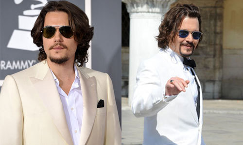 John Mayer at the Grammys; Johnny Depp in The...