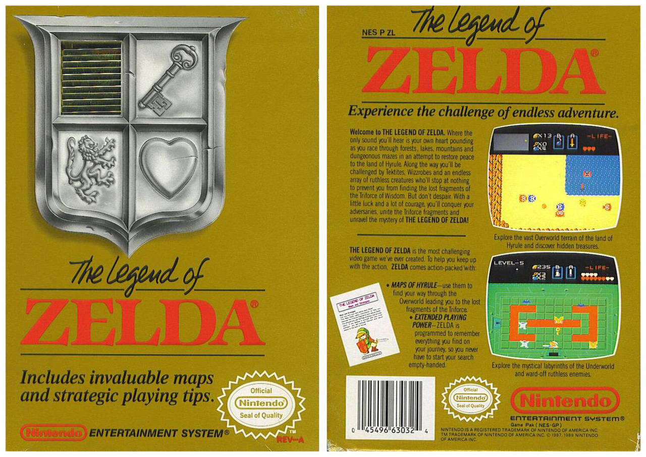 it8Bit — NES Box Art: The Legend of Zelda Released...