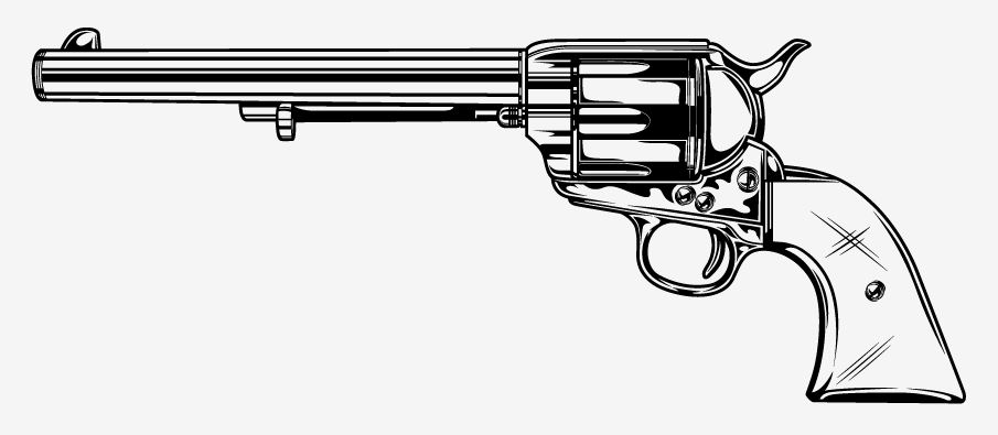 FREE VECTOR SIX SHOOTER! Why? Cause we love you!... | Harebrained!