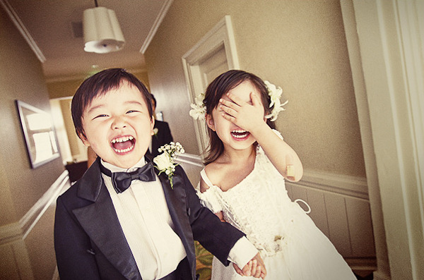 Bride and her cute guests