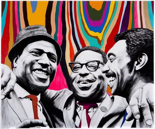 purplepicketphences-blog:Monk, Dizzy Gillespie, and Gerald...