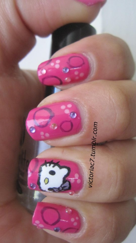 Nailcrazy Victoriac7 Hello Kitty Nails Idk If It Really