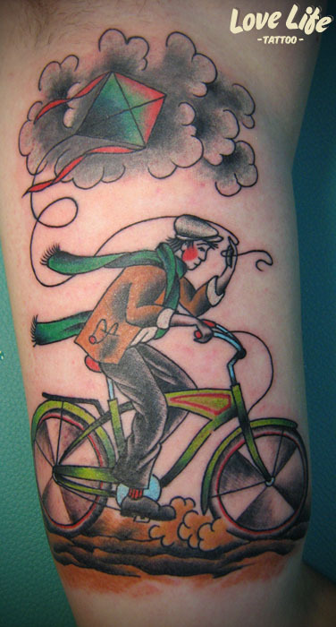 bike tattoo on Tumblr