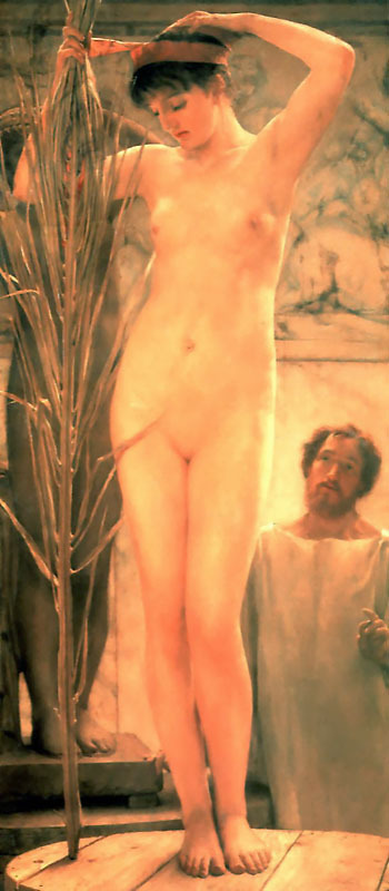 A Sculptor’s Model - Oil on canvas - Sir Lawrence Alma-Tadema - c. 1877