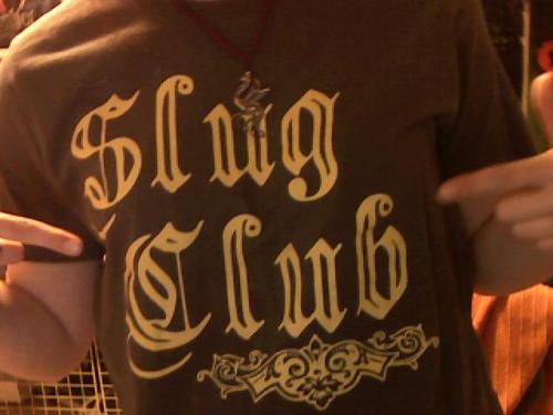 slug club t shirt