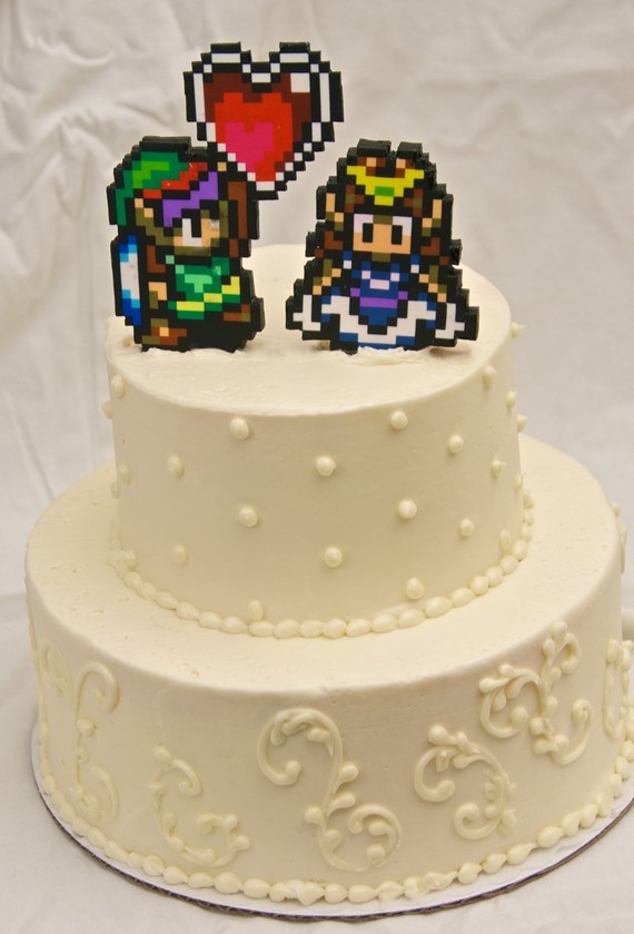 Cuisine Arts De La Table Zelda 8 Bit Pixel Birthday Cake Topper Thenewsbullet Com