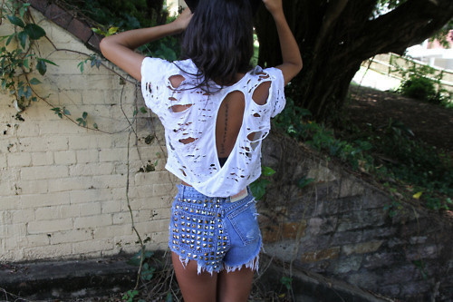 free people ripped shirt