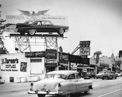 @60's cars on the street