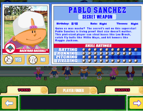 Backyard baseball pedro jose