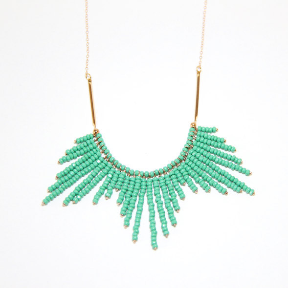 FOR THE LOVE OF JEWELRY — Turquoise Sunburst Necklace