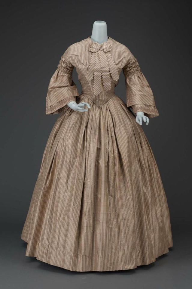 Old Rags - Day dress, 1840’s-60’s United States, MFA Boston