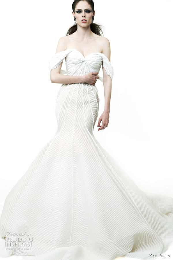 zac posen white gown