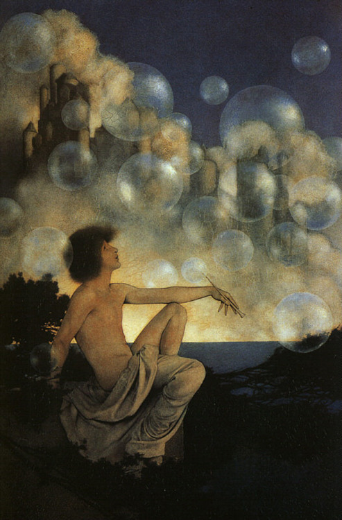 missfolly:Air Castles, by Maxfield Parrish, 1904