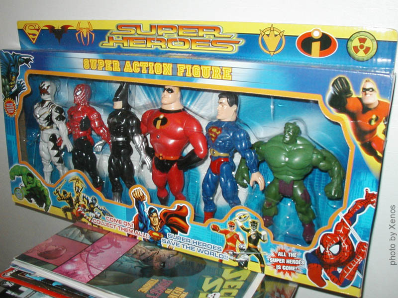 bootleg superhero toys