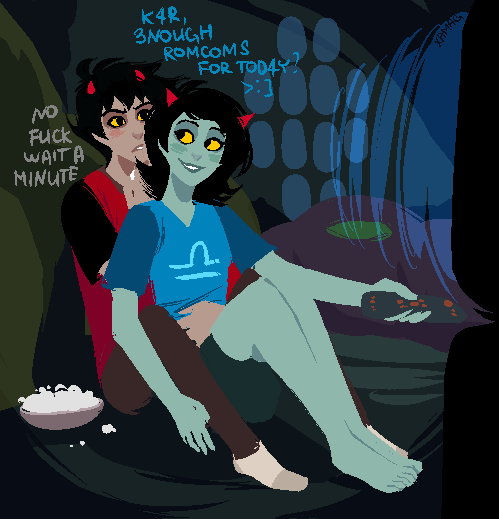 xamag-homestuck:Karkat/Terezi request <w>I’m gonna go...