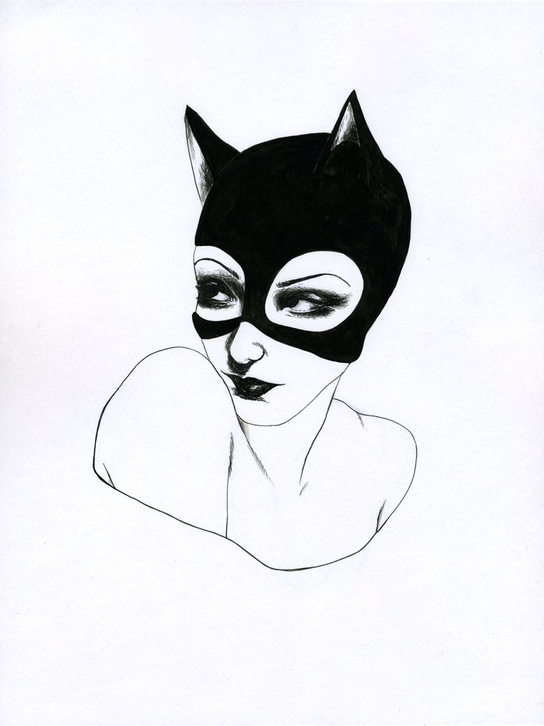 “Cat Woman” For more of my Illustrations, click here.