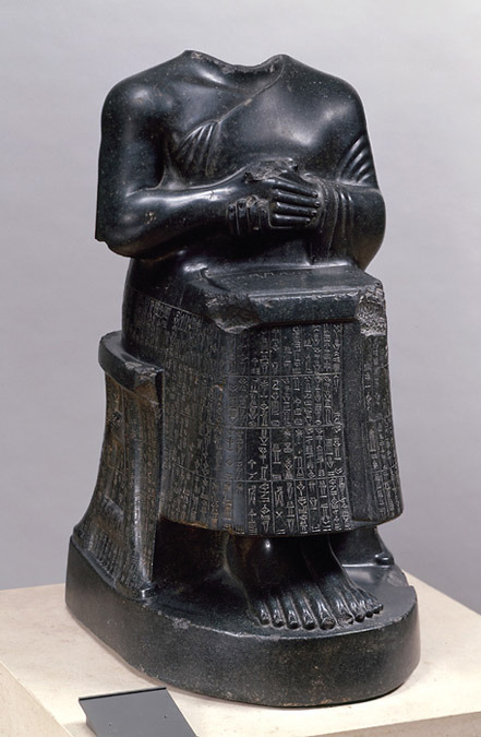 ALL MESOPOTAMIA — Headless statue of Gudea, King of Lagash ...