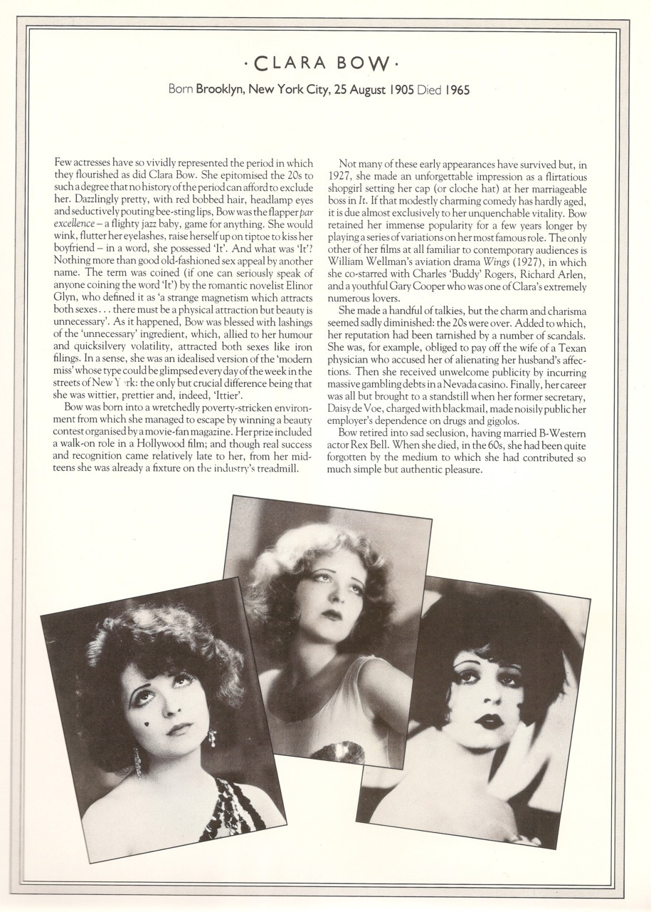 Clara Bow Archive